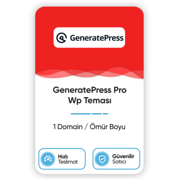 GeneratePress Pro Wp Teması
