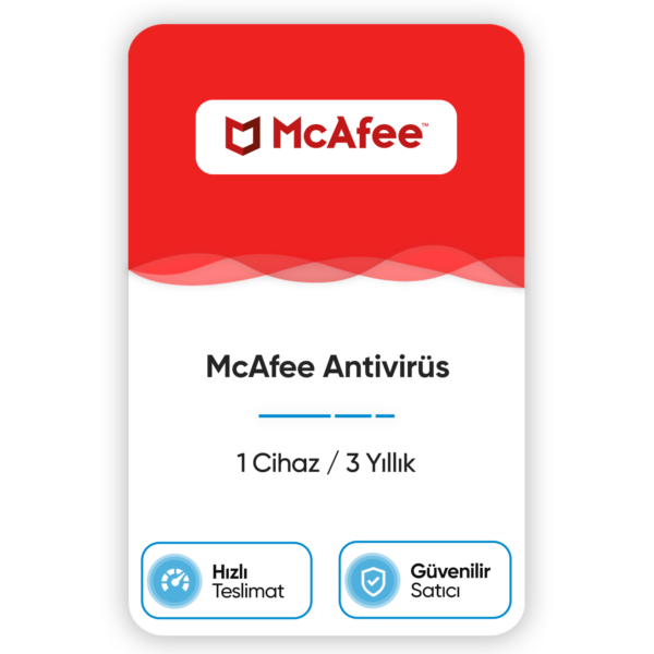 McAfee LiveSafe Antivirüs – 1 Yıllık