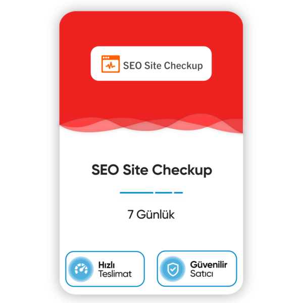 SEO Sitecheckup – 7 Günlük