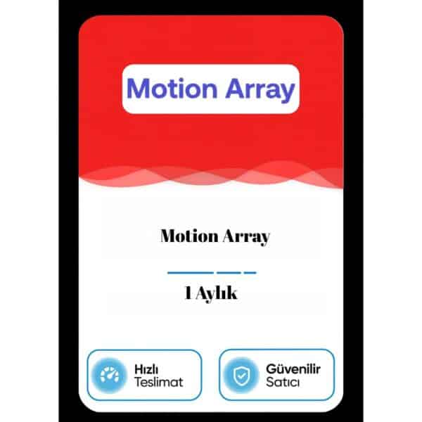 Motion Array – 1 Aylık
